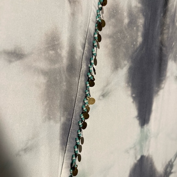 Soft Surroundings Womens Size L Boho Tie Die Sequin Accent Open Front Cardigan - Picture 3 of 4